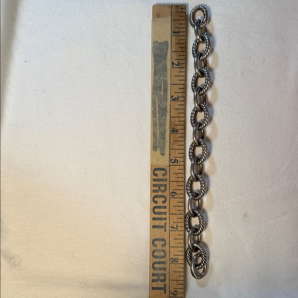 David Yurman Silver Rope Chain Bracelet